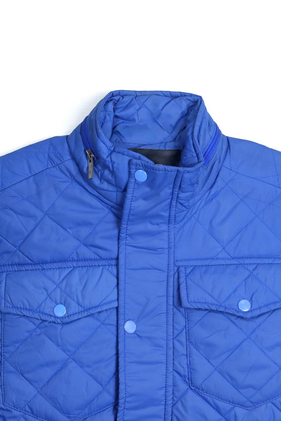 Sky Blue Smart Fit Sleeveless Jacket