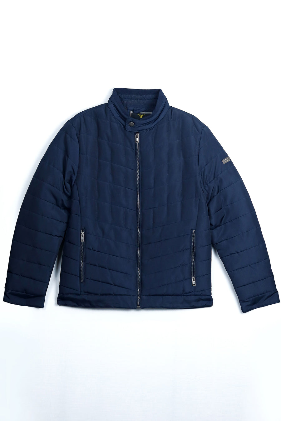 Navy Full Sleeve Puffer Jacket