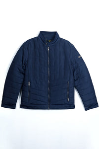 Navy Full Sleeve Puffer Jacket