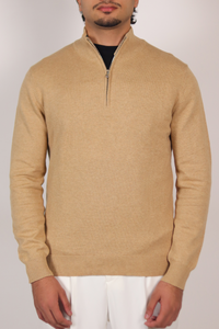 Fawn Quarter Zip Sweater