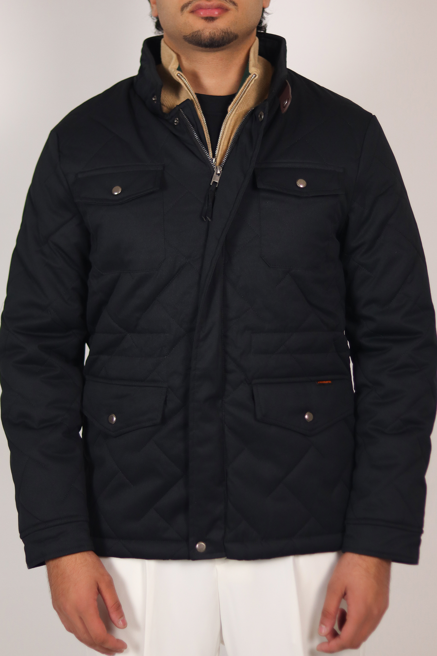 Black Quilted Puffer Jacket