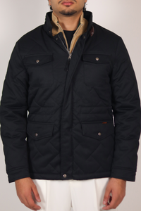 Black Quilted Puffer Jacket