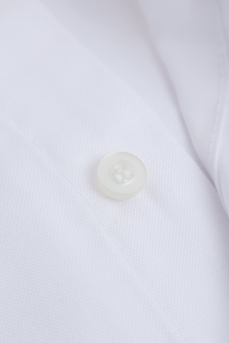 White Easy Care Button-Down Formal Shirt