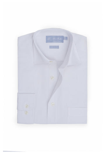 White Dotted Easy Care Formal Shirt