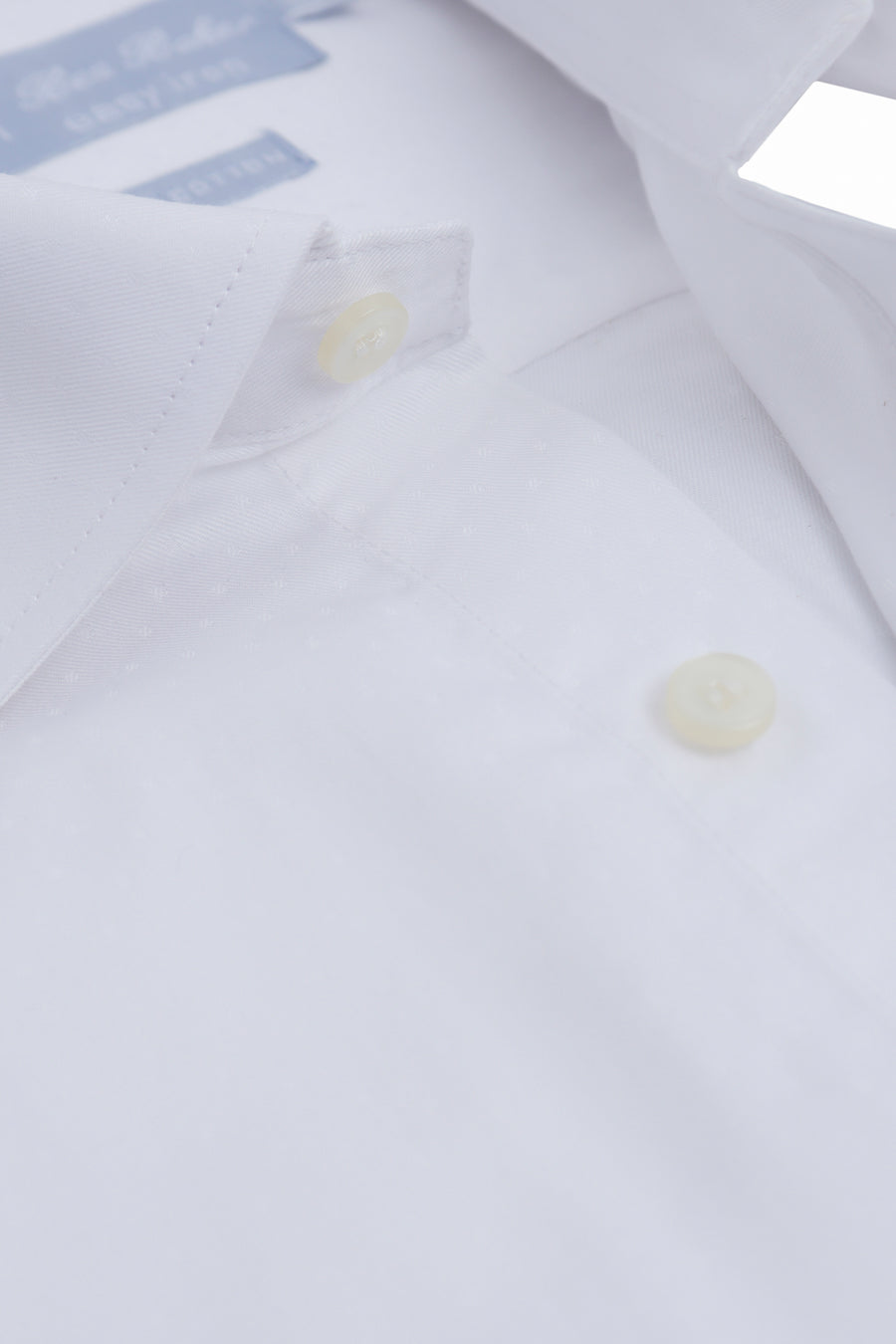 White Dotted Easy Care Formal Shirt