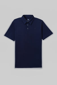 Navy Cotton Polo