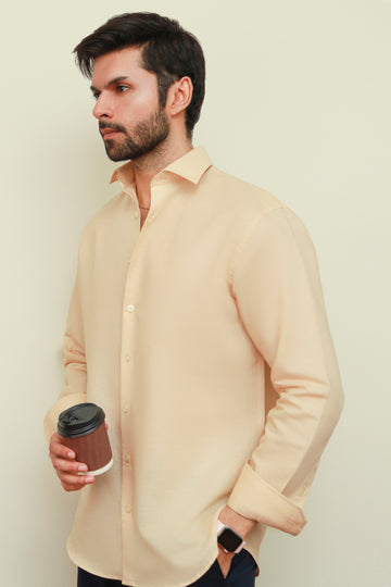 Beige Luxury Linen Shirt