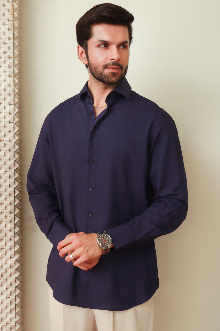 Indigo Luxury Linen Shirt