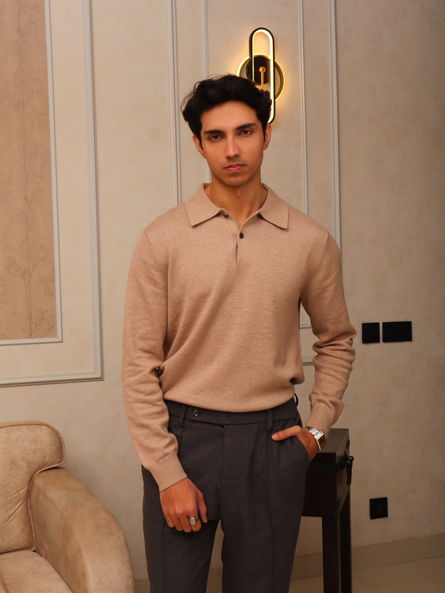 Skin Polo Sweater