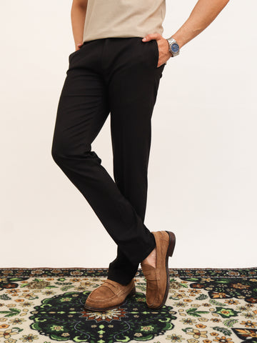 Classic Black Straight Fit Trouser