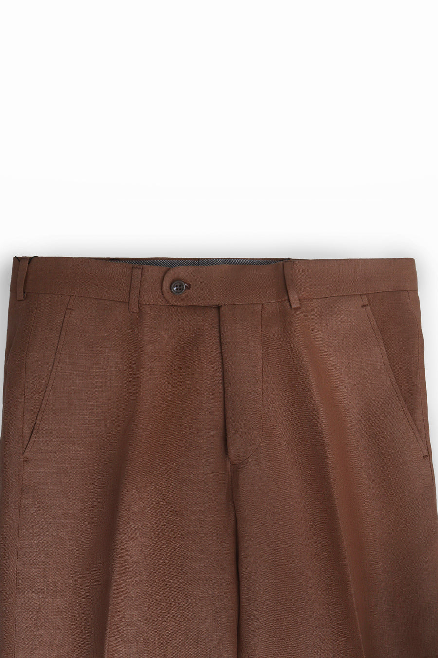 Brown Linen Trouser