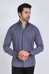 Smoke Grey Button Down Shirt