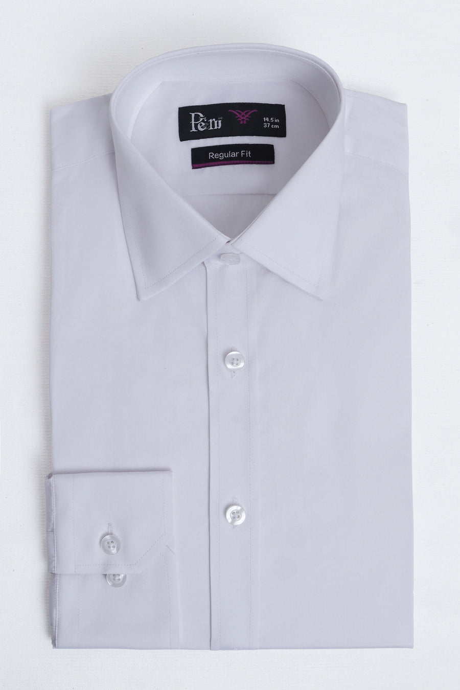 Pure White Dress Shirt - Stretch Comfort