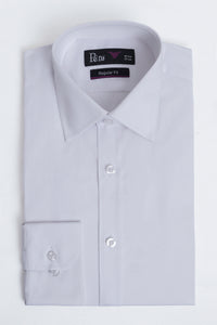 Pure White Dress Shirt - Stretch Comfort