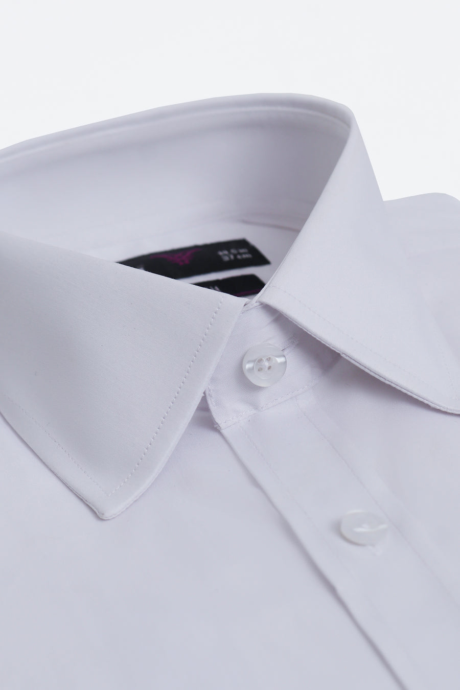 Pure White Dress Shirt - Stretch Comfort