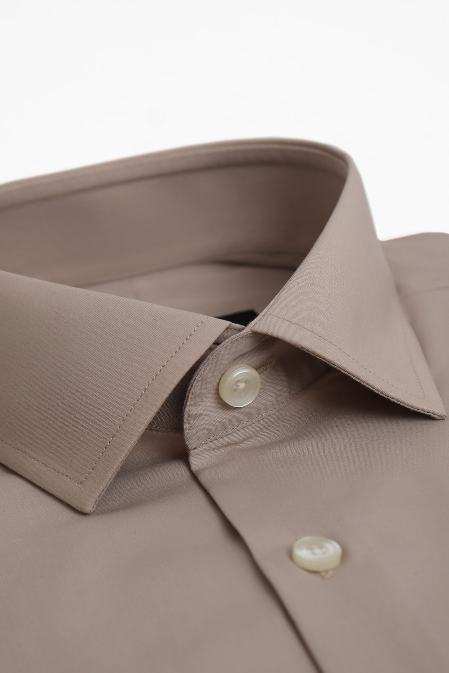 Beige Slim Fit Dress Shirt