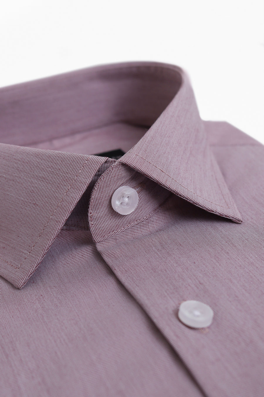 Classic Tea Pink Self Design Dress Shirt - Slim Fit