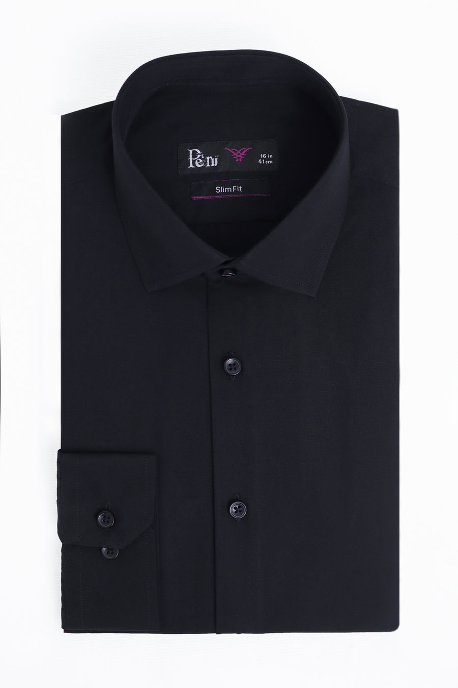 Black Formal Dress Shirt - Slim Fit
