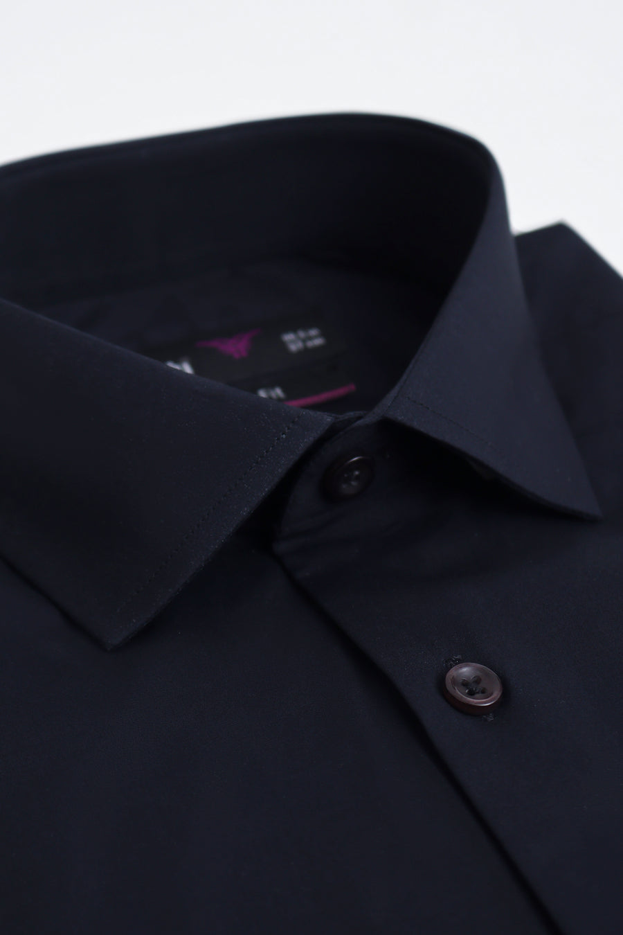 Classic Navy Formal Dress Shirt - Slim Fit
