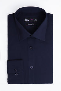 Navy Blue Dress Shirt - Regular Fit