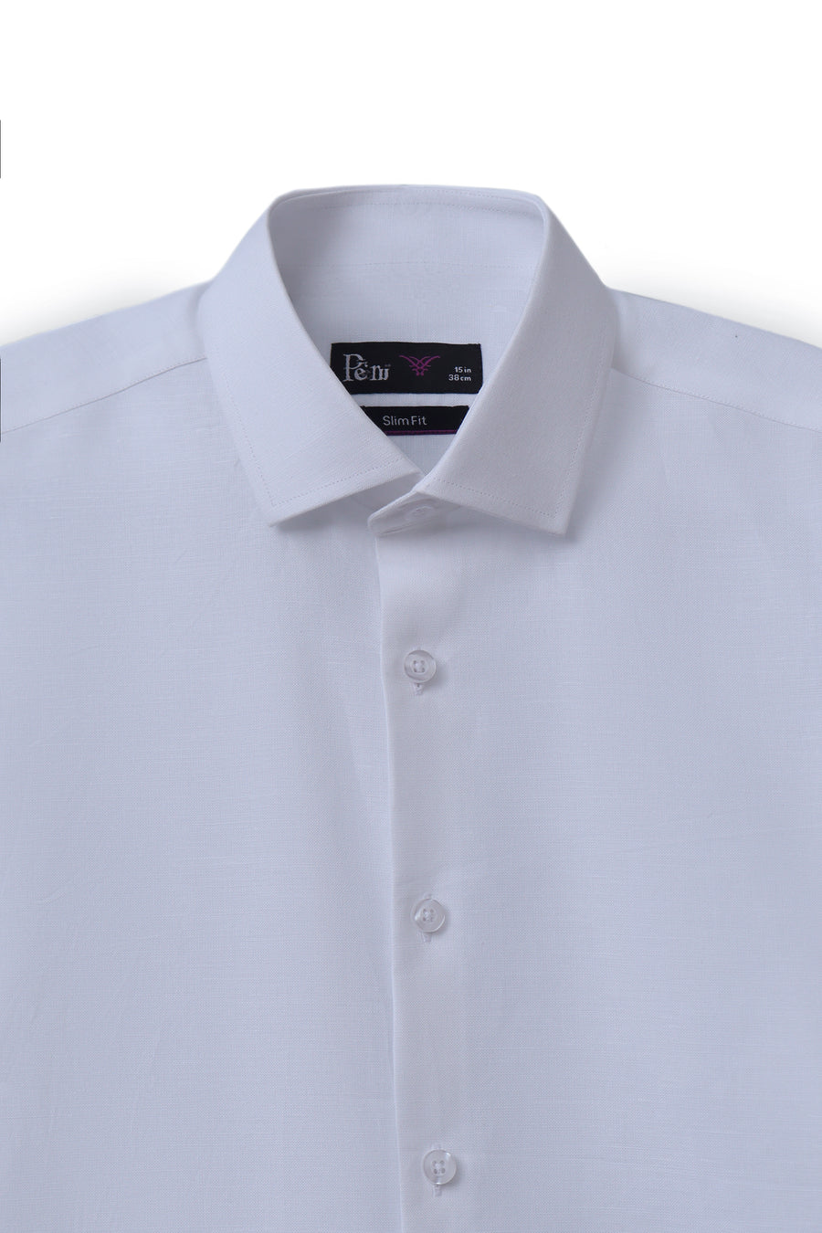 White Full Sleeve Linen Shirt