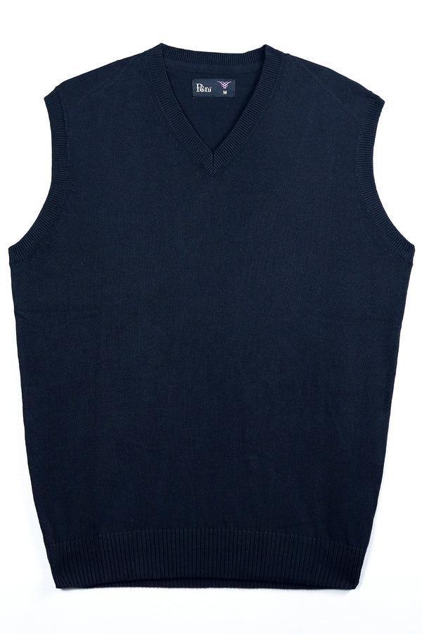 Navy Sleeveless Sweater