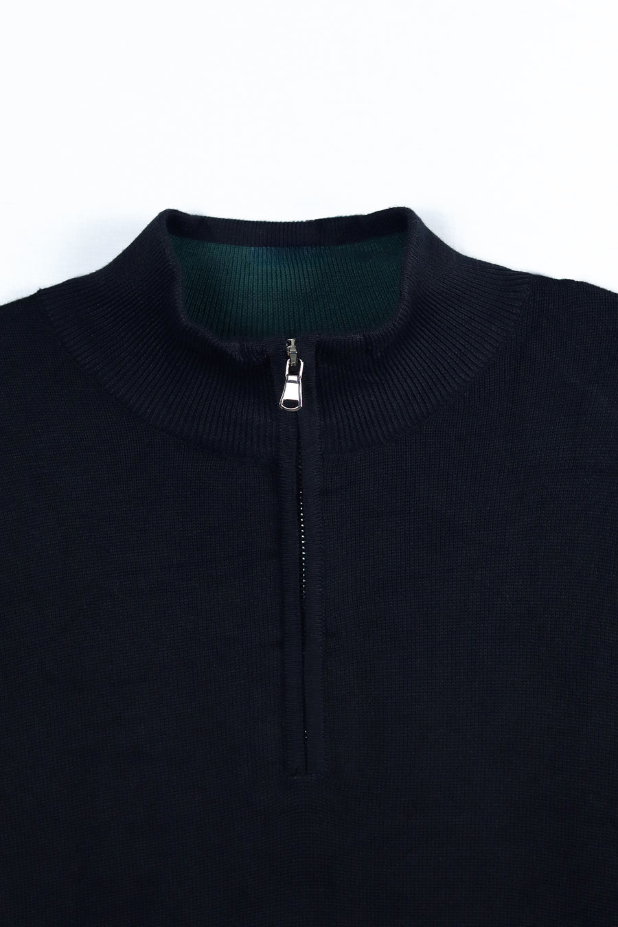Navy Quarter Zip Sweater