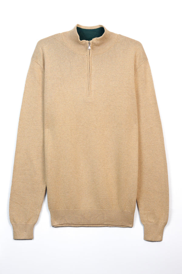 Fawn Quarter Zip Sweater