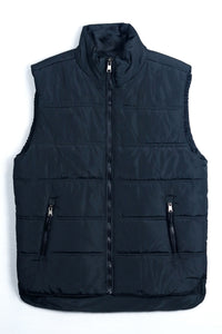 Nylon Puffer Gilet -Black