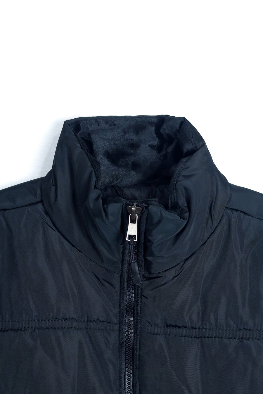 Nylon Puffer Gilet -Black