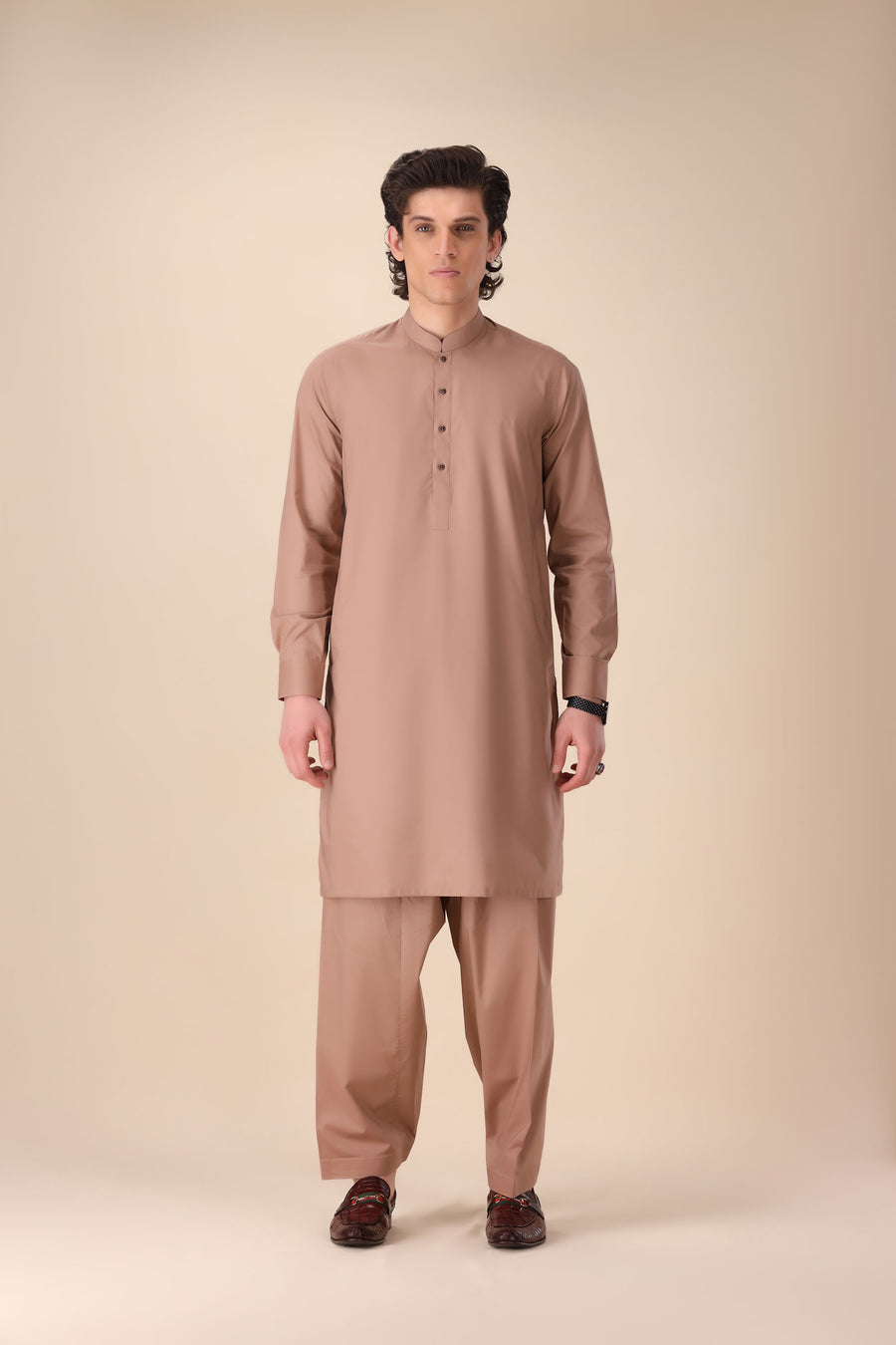 Classic Rust Regular Fit Shalwar Kameez