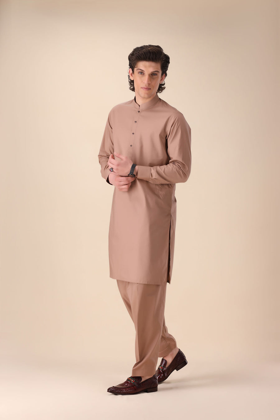 Classic Rust Regular Fit Shalwar Kameez