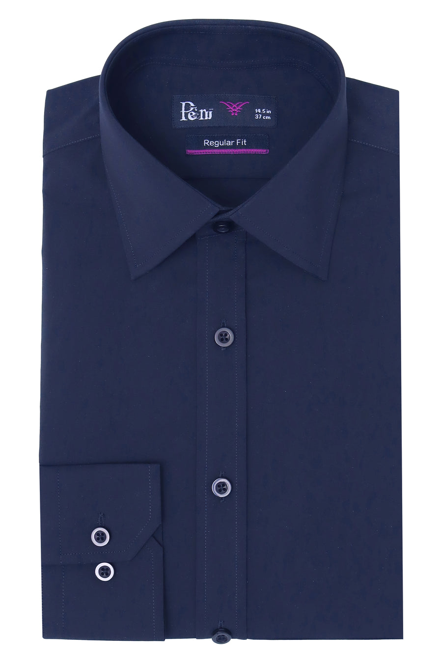 Navy Pure Cotton Dress Shirt