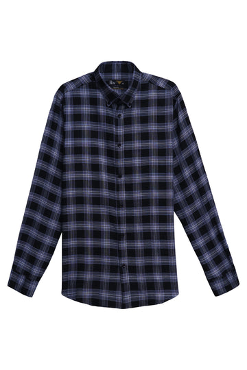 Black Slim Fit Casual Shirt