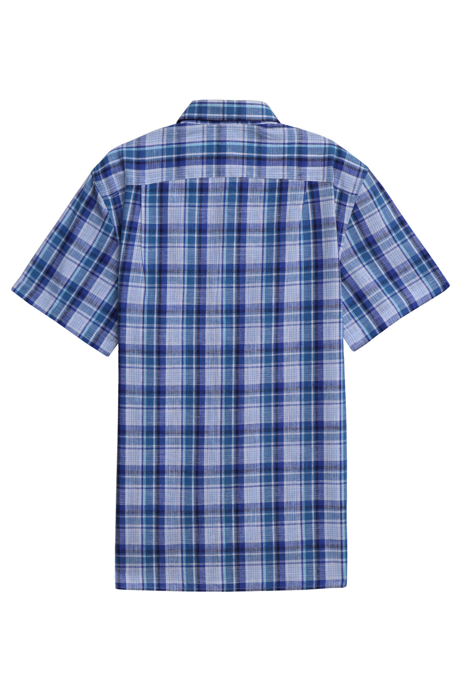 Blue & White Cotton Linen Shirt