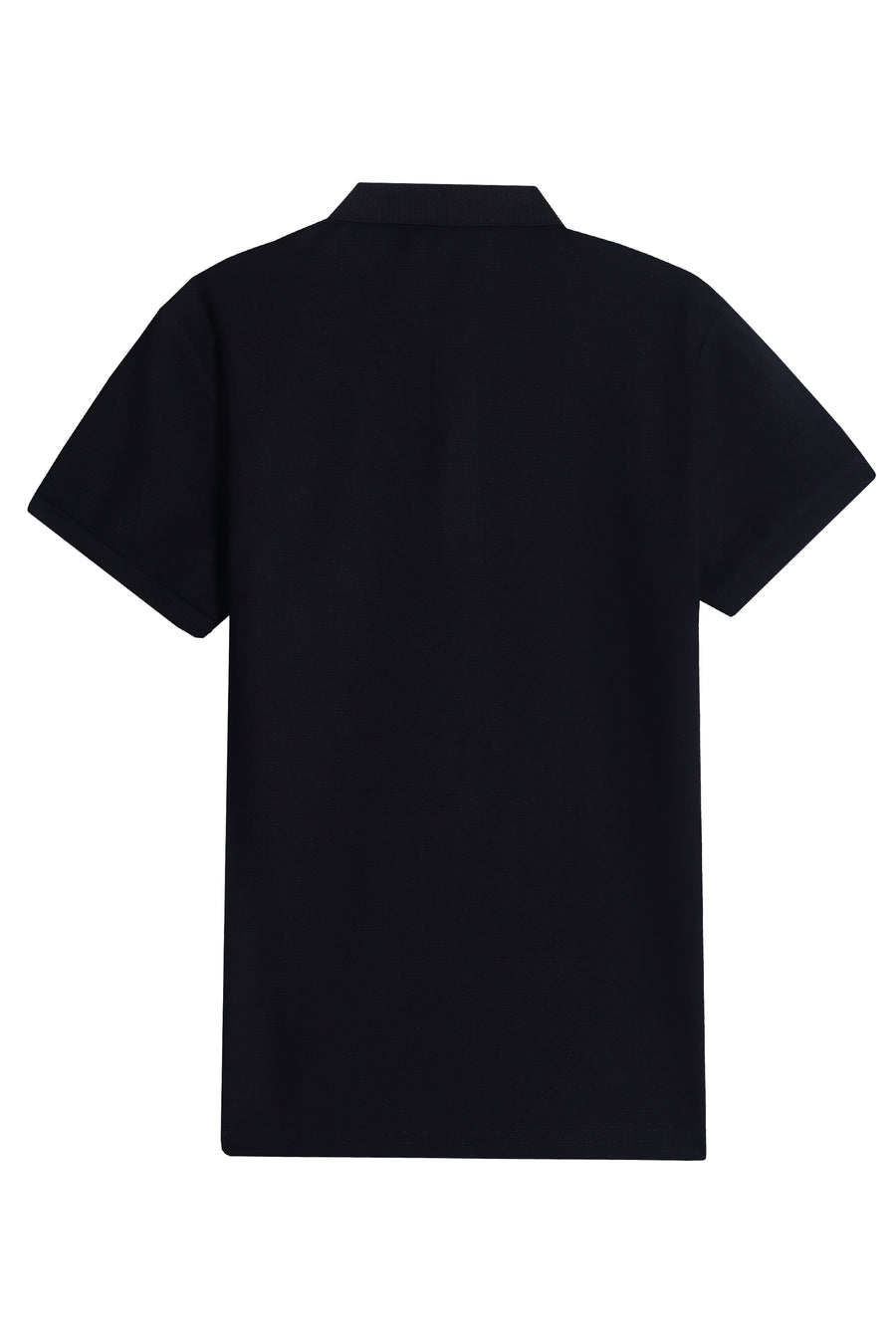 Jet Black Birdseye Knit Polo