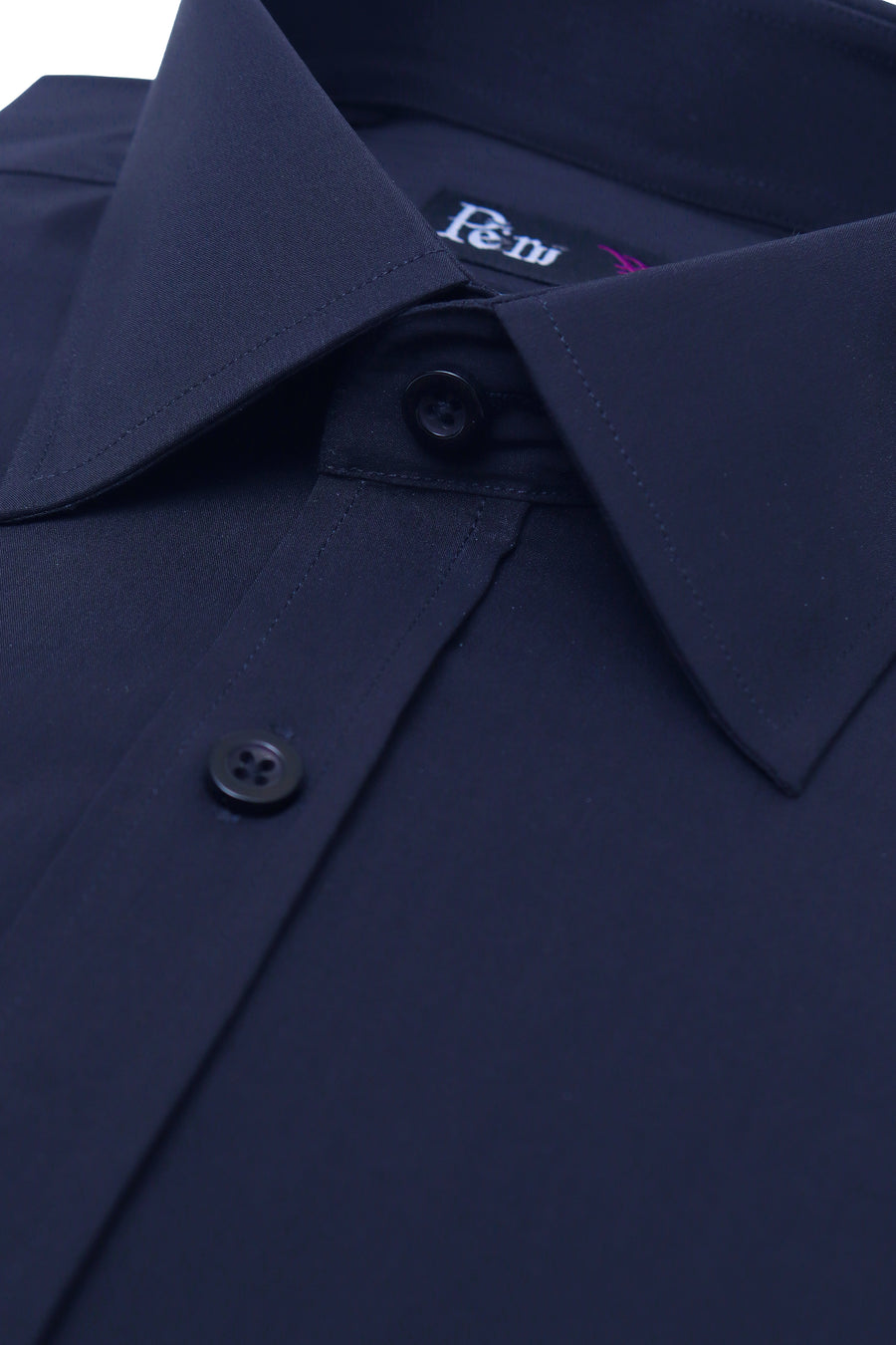 Navy Pure Cotton Dress Shirt
