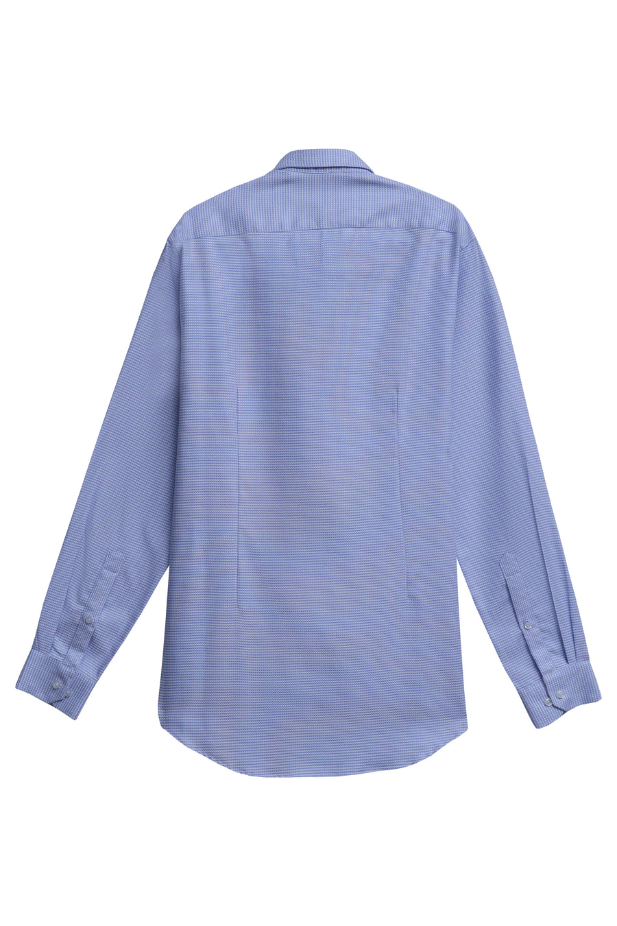 Blue & White Self Textured Shirt