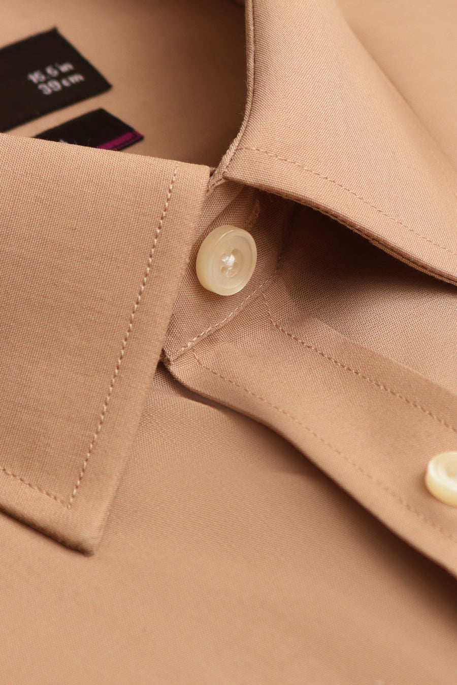 Beige Regular Fit Dress Shirt – Soft Luxury Finish