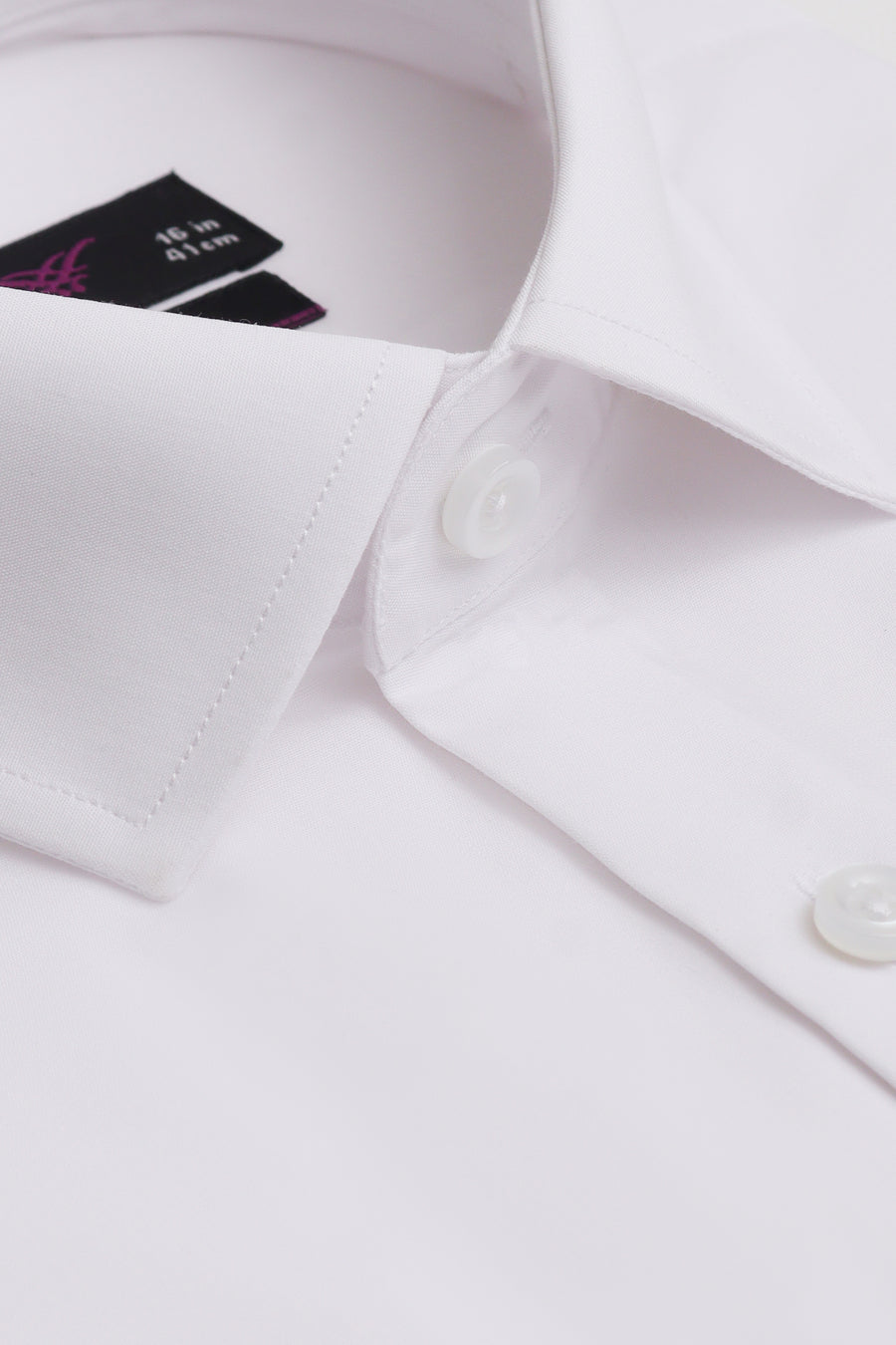 White Slim Fit Dress Shirt – Soft Luxury Finish