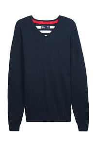 Black V Neck Full Sleeve Sweater