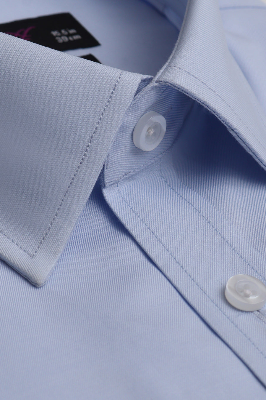 Sky Blue Regular Fit Dress Shirt – Soft Luxury Finish
