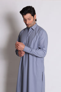Blueish Grey Shalwar Kameez