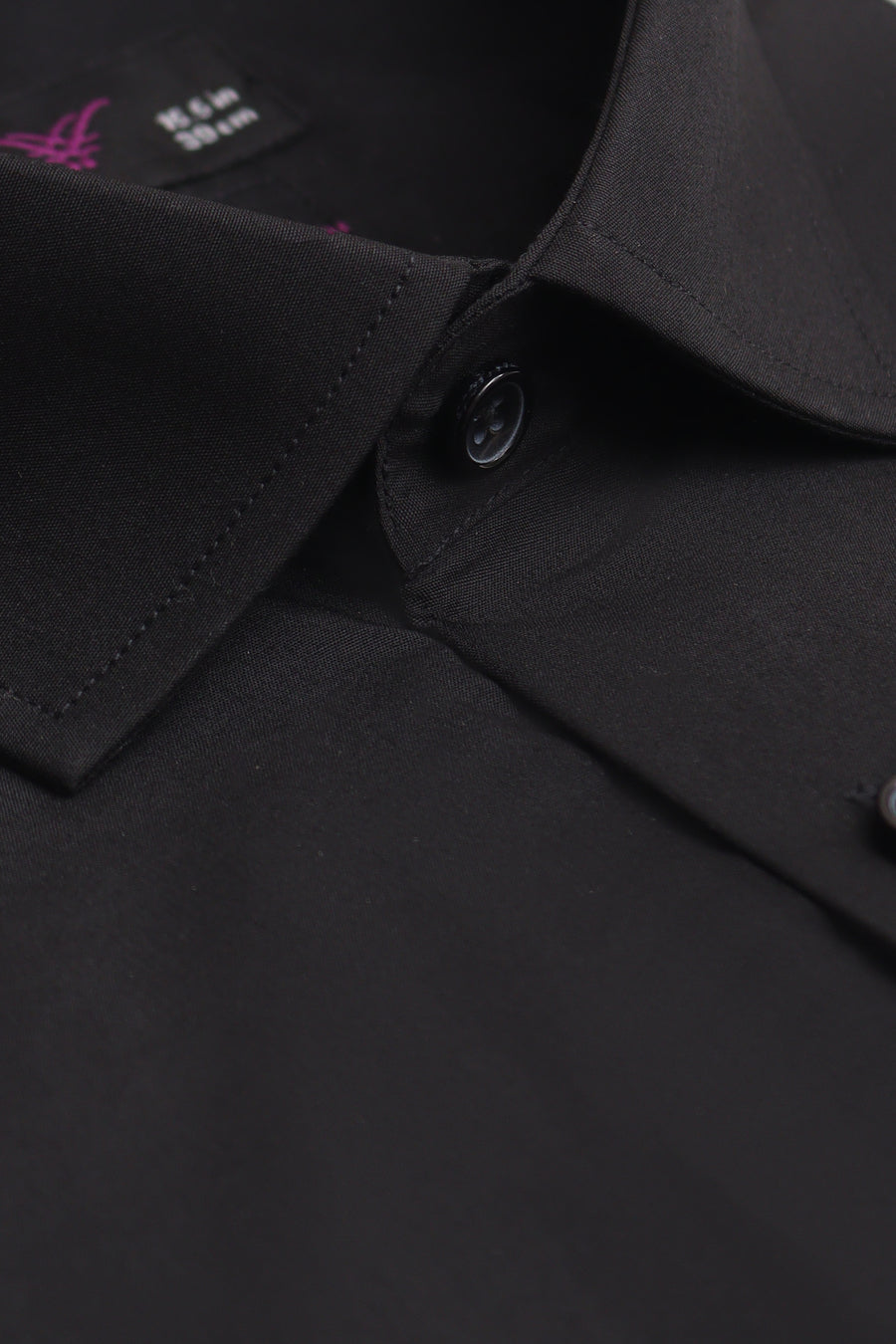 Black Regular Fit Dress Shirt – Soft Luxury Finish