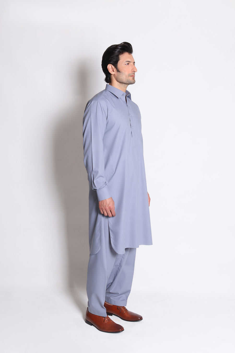 Blueish Grey Shalwar Kameez
