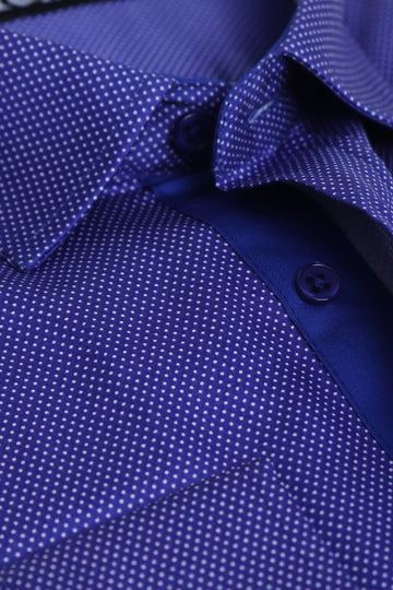 Royal Blue Semi Formal Shirt