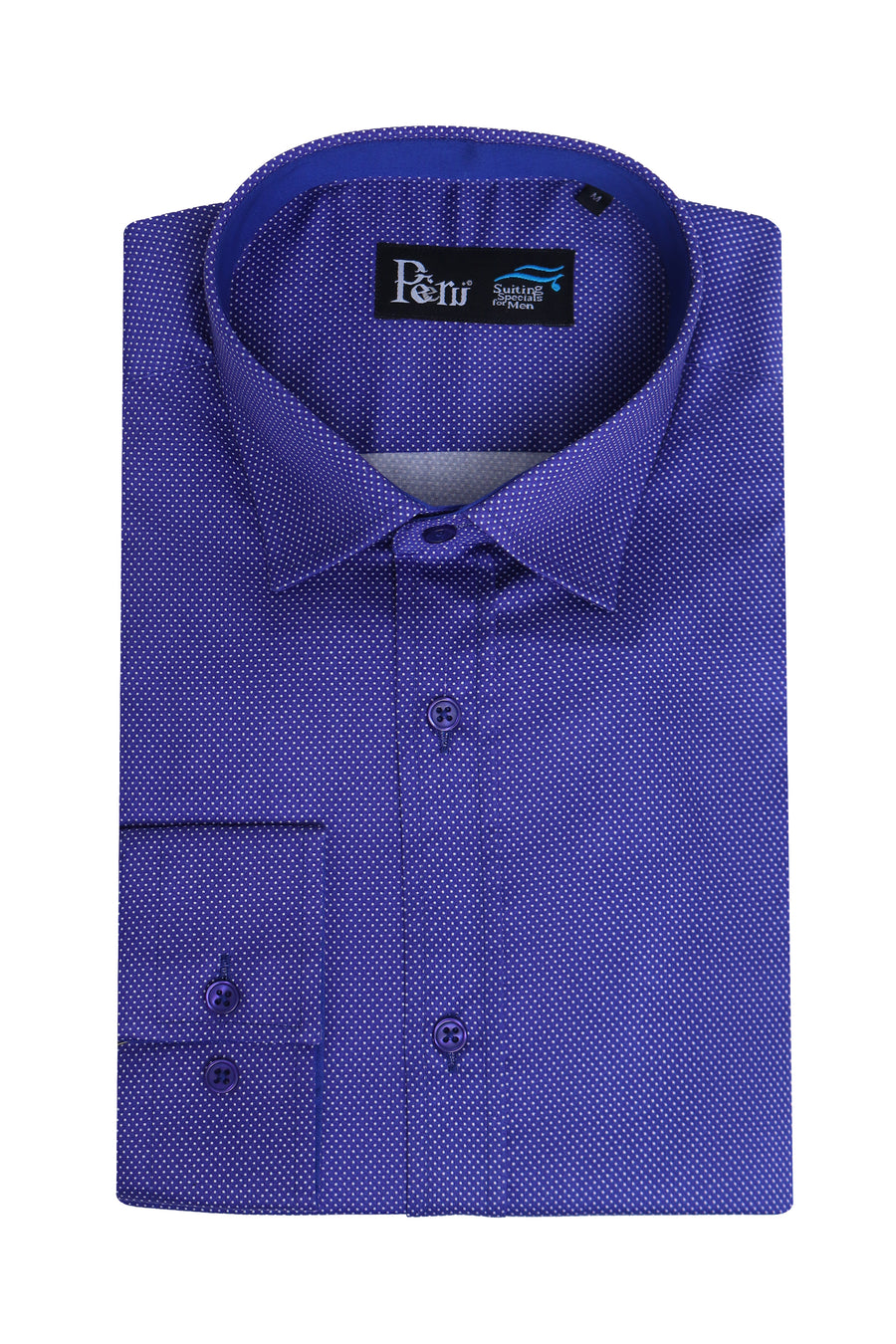 Royal Blue Semi Formal Shirt
