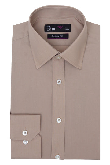 Beige Formal Dress Shirt