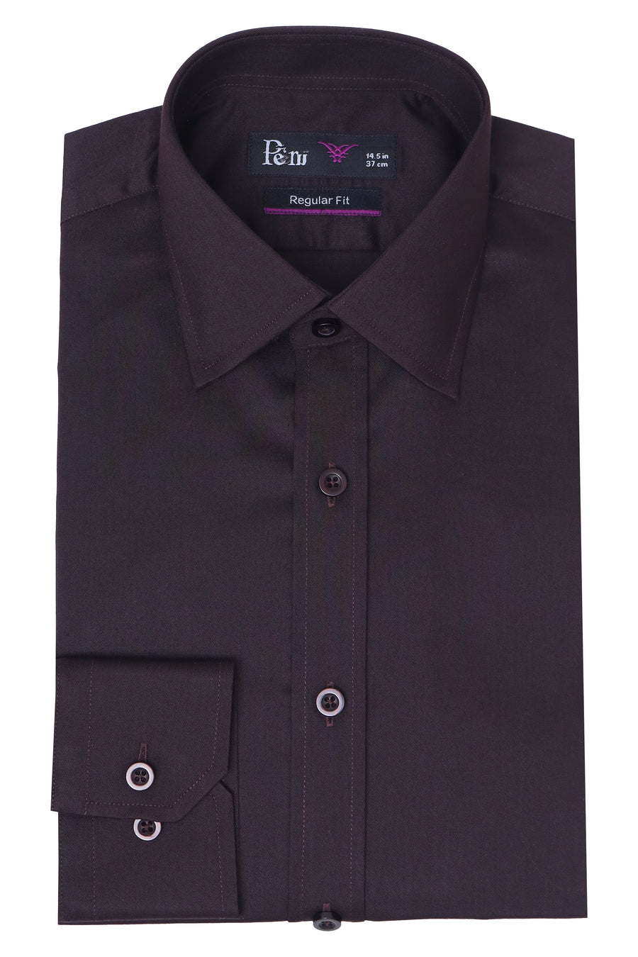 Dark Brown Formal Dress Shirt