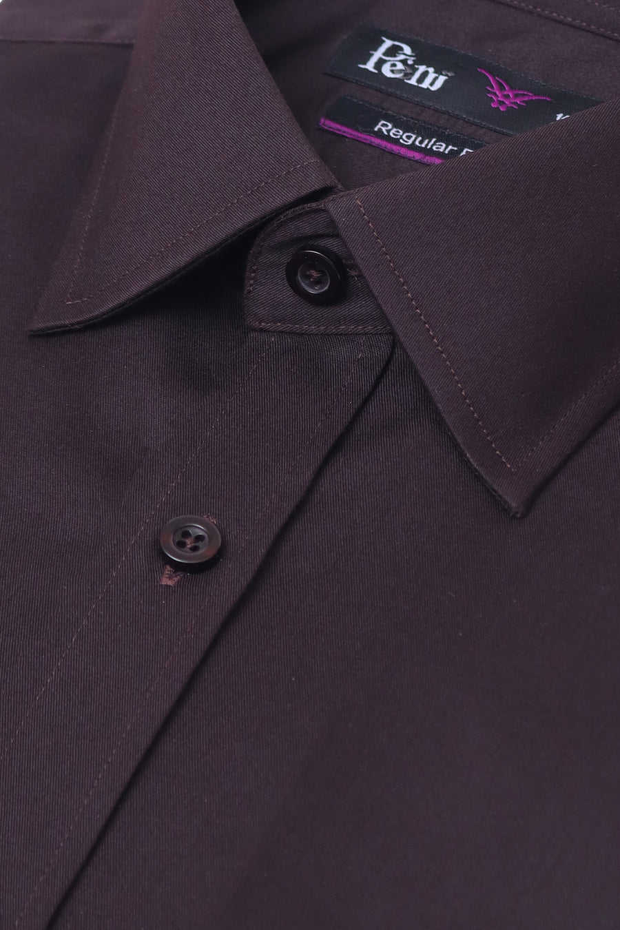 Dark Brown Formal Dress Shirt